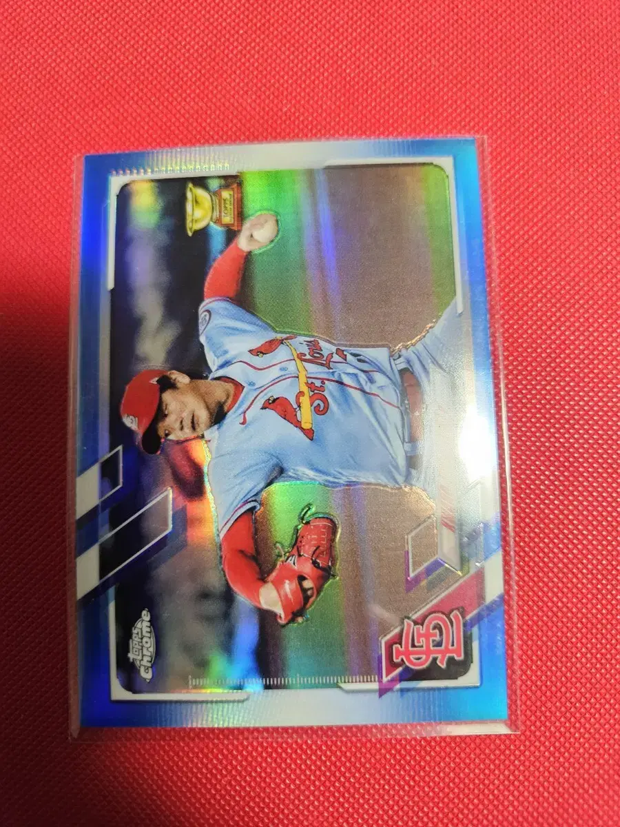 김광현 150장 한정 Topps Chrome 블루 리플렉터