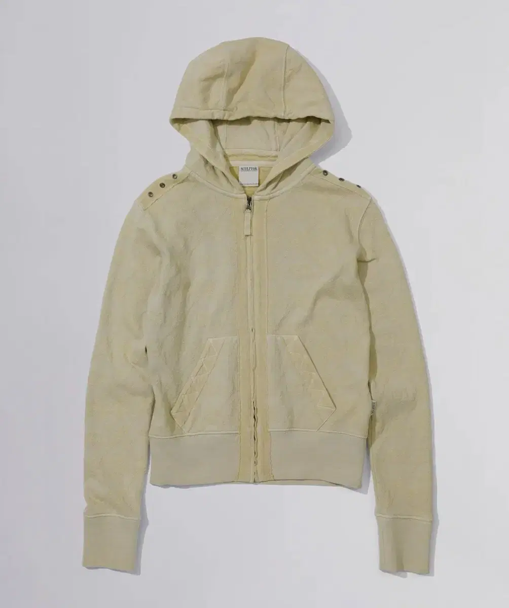 스컬프터 Jacquard Hoodie Zip-Up Mustard