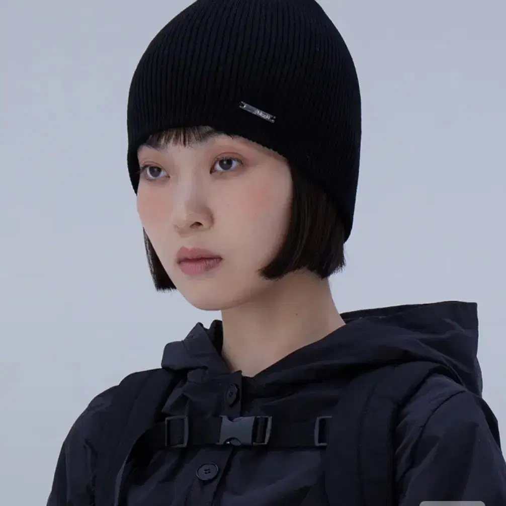 미세키서울 knit beanie BLACK