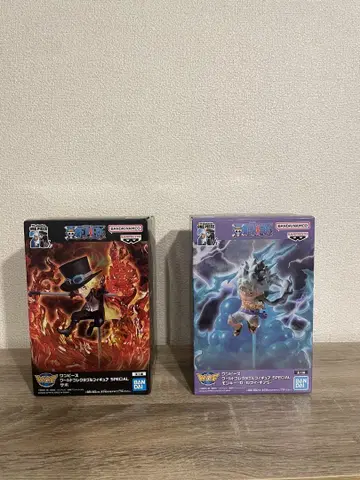 원피스 월드 콜렉터블 피규어 루피-사보 2개 세트