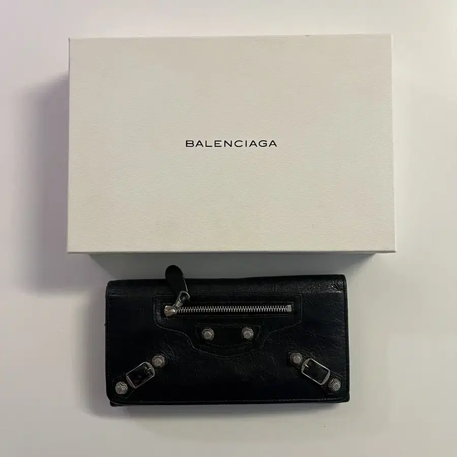 balenciaga 발렌시아가 자이언트 실버 머니 장지갑 롱지갑