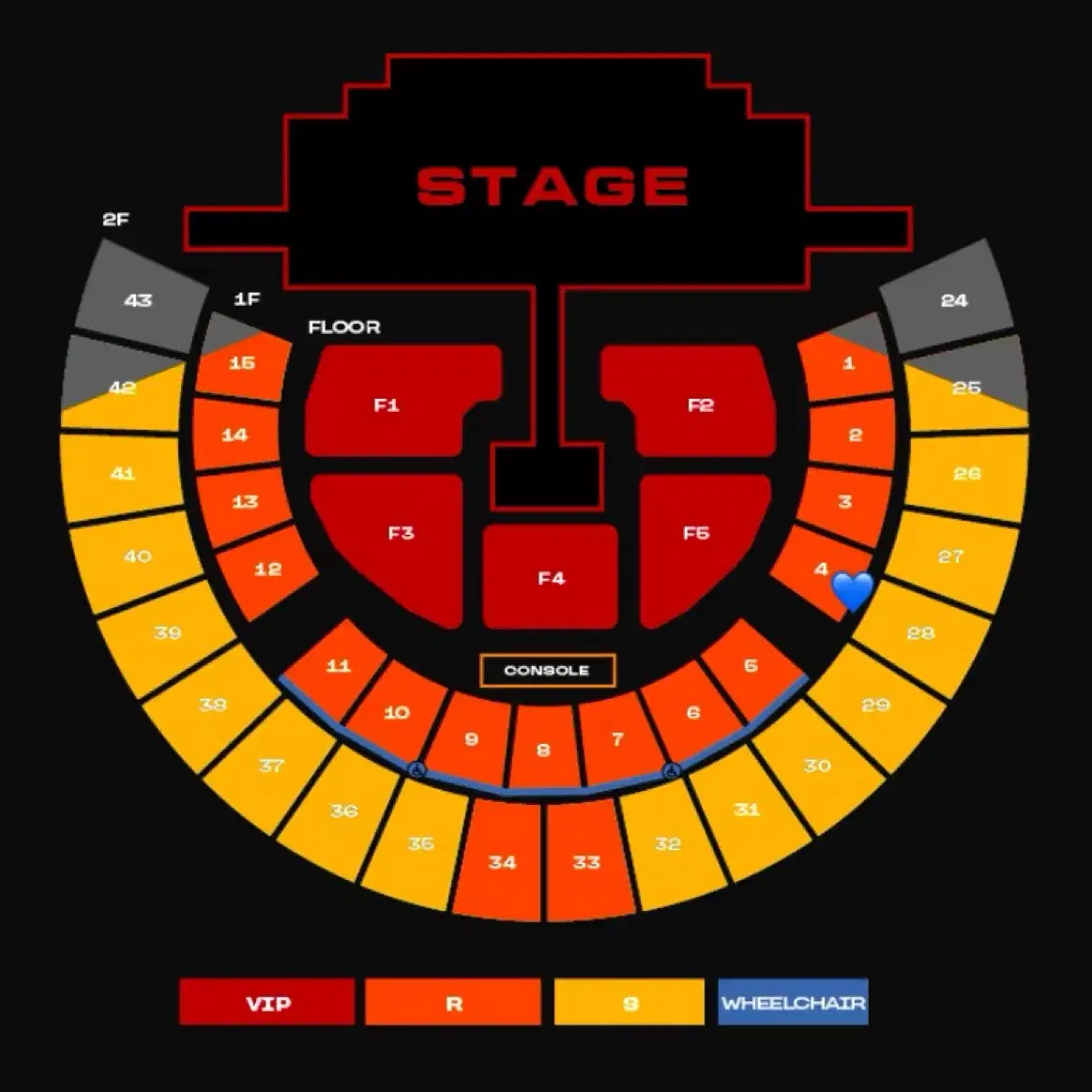 2ne1 콘서트 막콘 1층 4구역 양도합니다