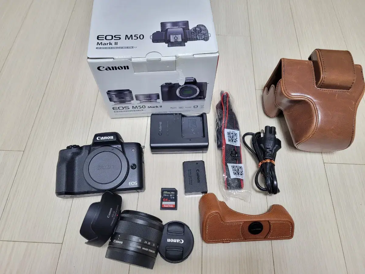 A급 캐논 EOS M50 MARK2 와 15-45 렌즈 세트