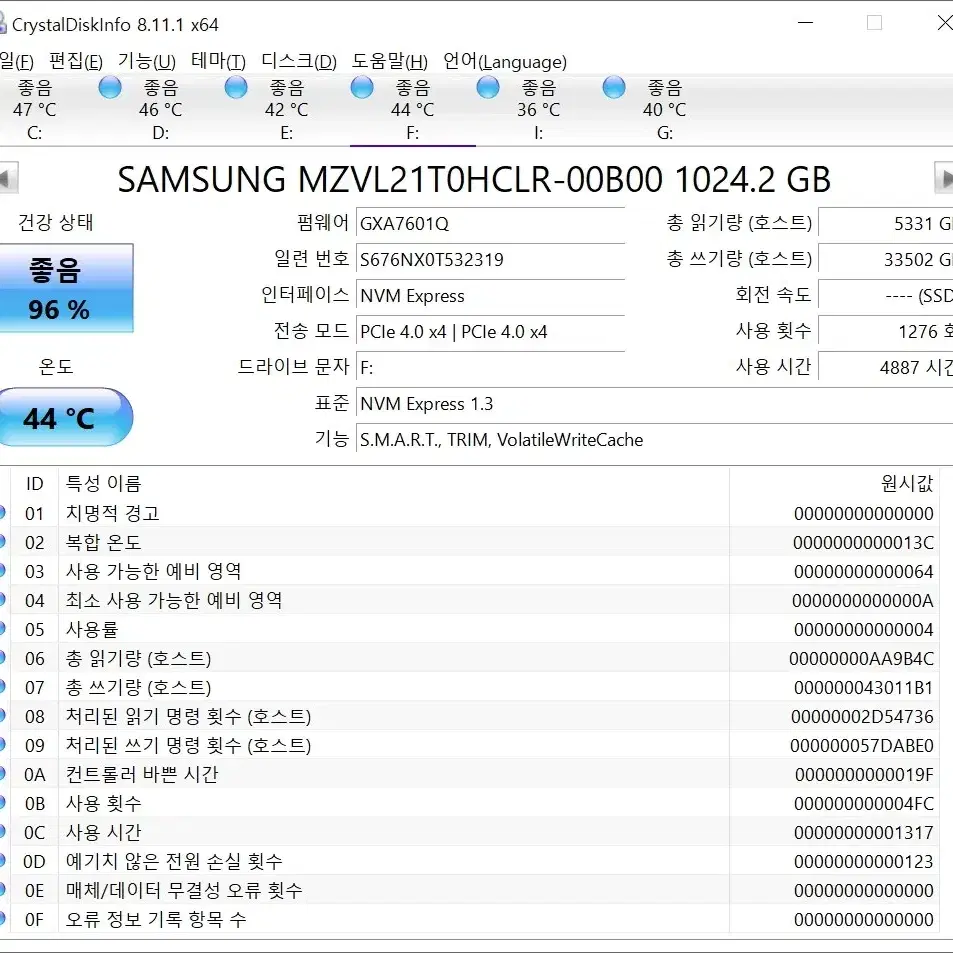 M.2 2280 PCI4.0 PM9A1 1TB SSD