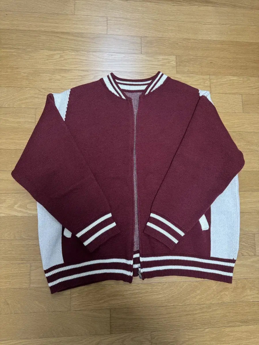 Knit Varsity Jacket Size 105