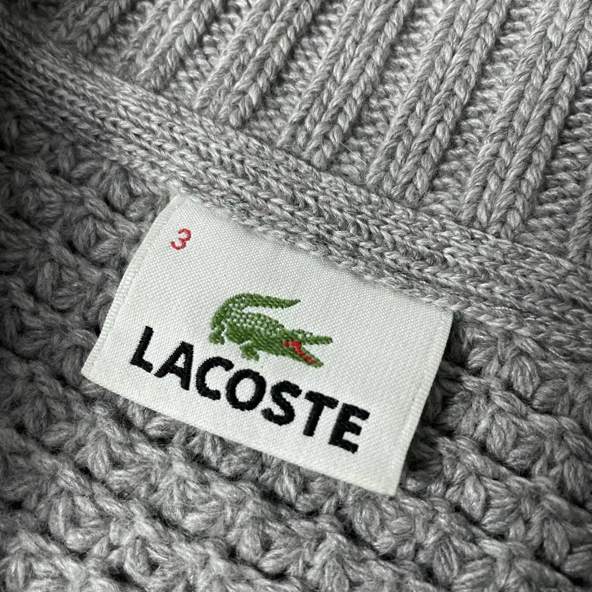 LACOSTE 라코스테 숄카라 니트 스웨터