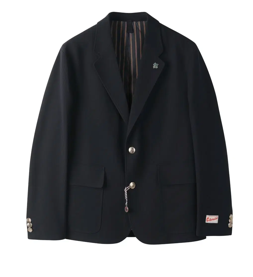 Custom Mellow Gold Button Single Jacket Navy