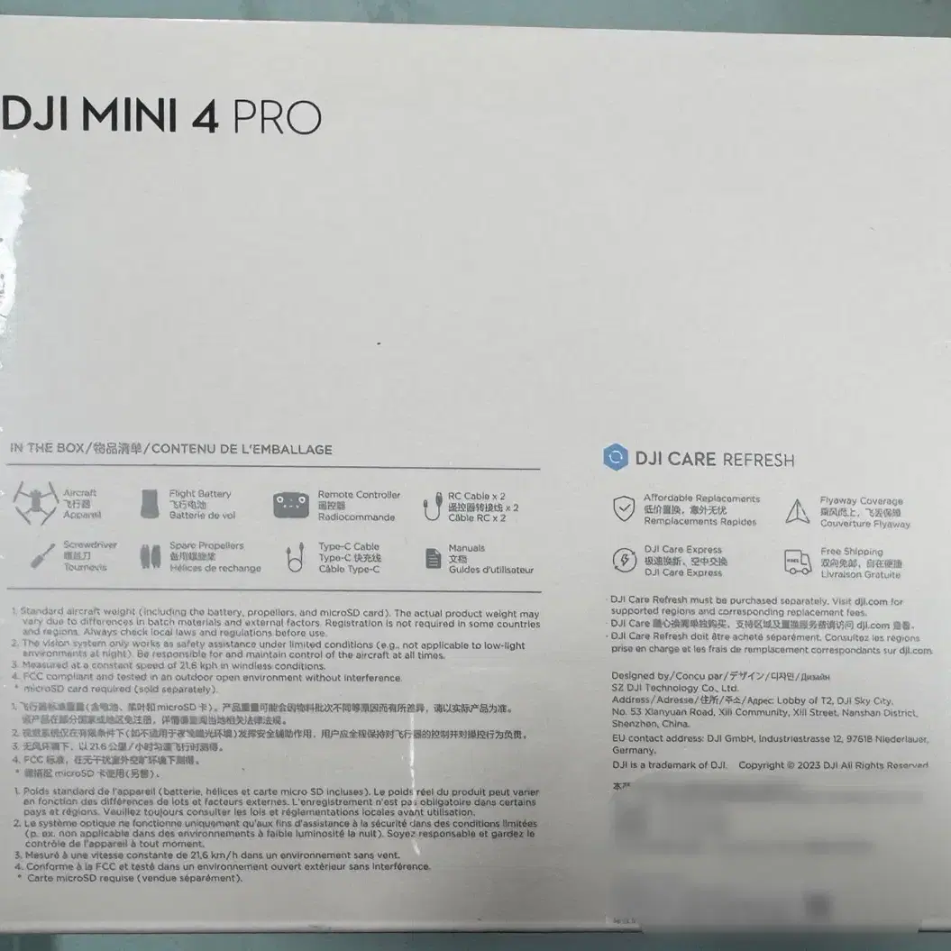 DJI Mini4 Pro RC-N2 미개봉 세트