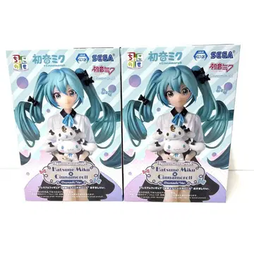 [미개봉품-익명 배송] 하츠네 미쿠 시나몬 롤 피규어 2개 세트