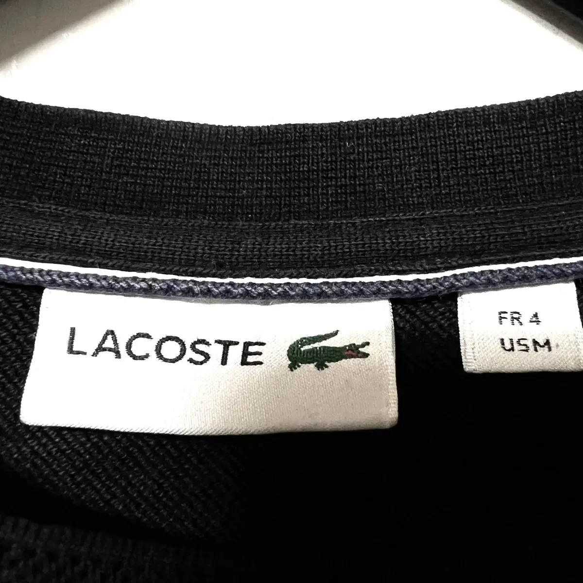 [M,95]라코스테 맨투맨 블랙 lacoste