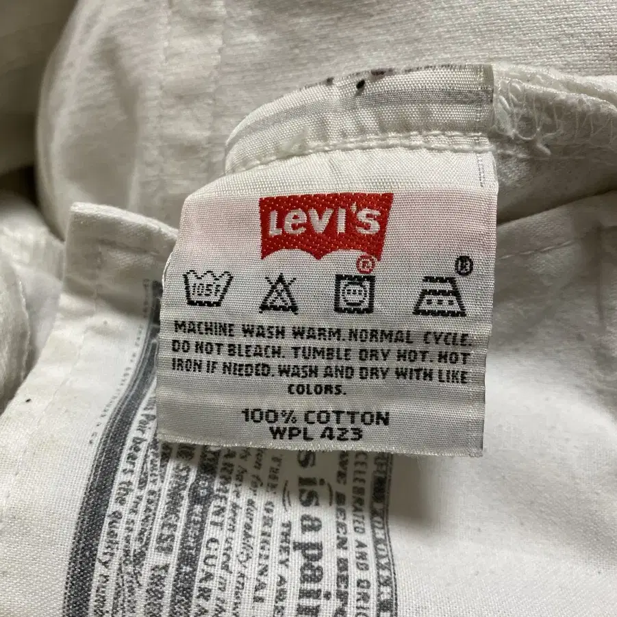 Vintage Levis 501 화이트진 32x32