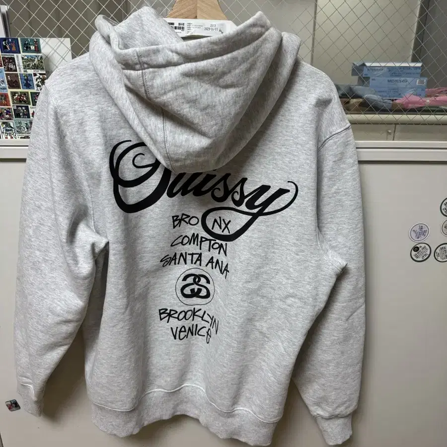 Stussy 스투시 도버 스트리트 마켓 월드투어 후드그레이