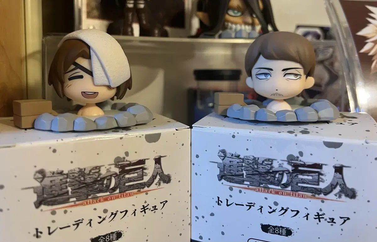 Attack on Titan Hot Spring Trading Figures (Hanji, Chang)