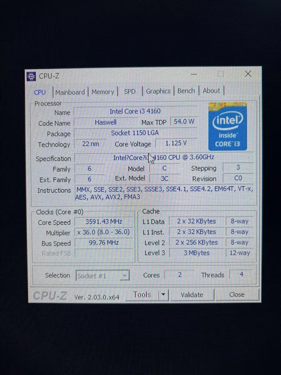 i3-4160 본체 ssd/750ti/8gb