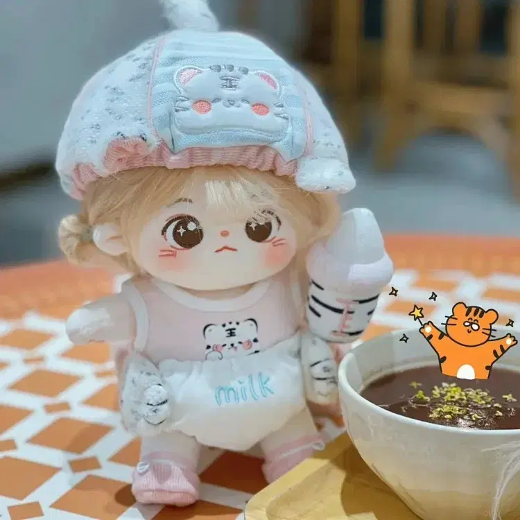 무속성20cm솜인형옷 삼둥이옷장 아기호랑이 2종