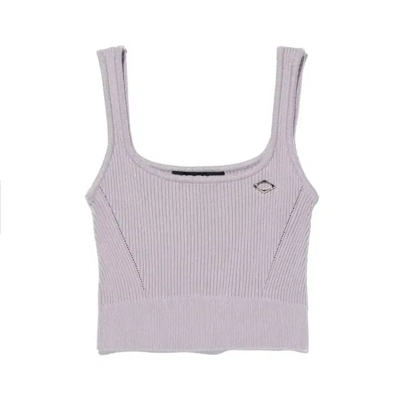 미스치프 RHOMBUS KNIT CROP TOP-DUSTY PINK