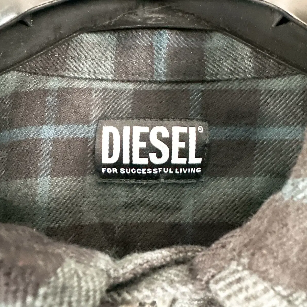 (정품/새상품) DIESEL 디젤 남성 체크 플란넬 셔츠