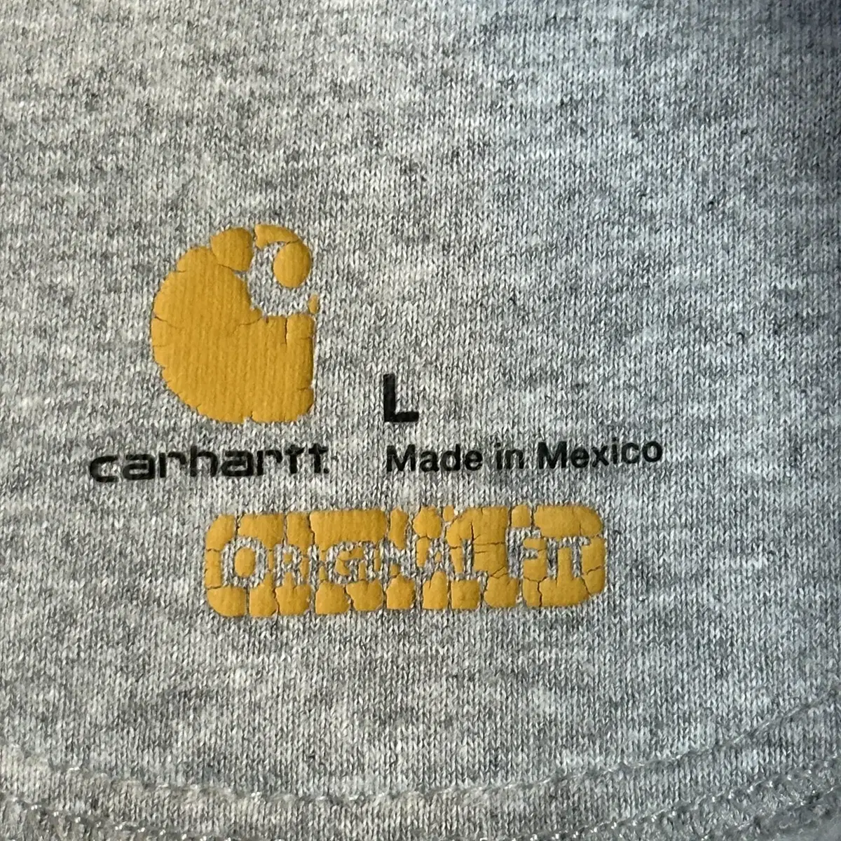 [해외 L] 칼하트 CARHARTT 미드웨이트 패치 기모 맨투맨 그레이