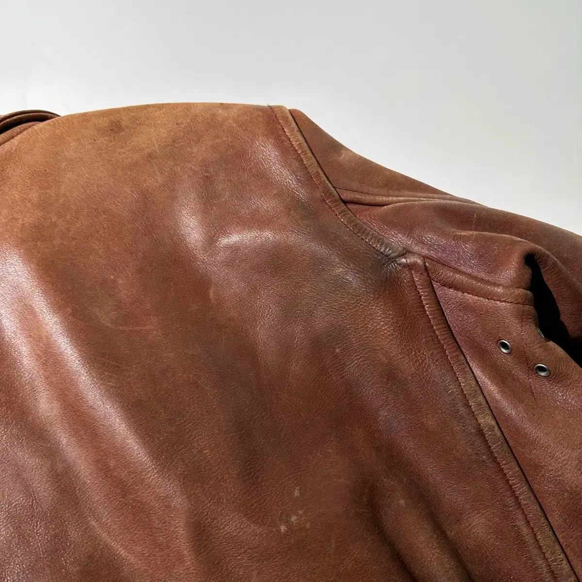 [S] Remote Leather Co. 스티어 하이드 싱글 자켓