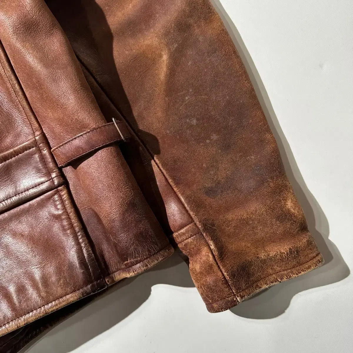 [S] Remote Leather Co. 스티어 하이드 싱글 자켓