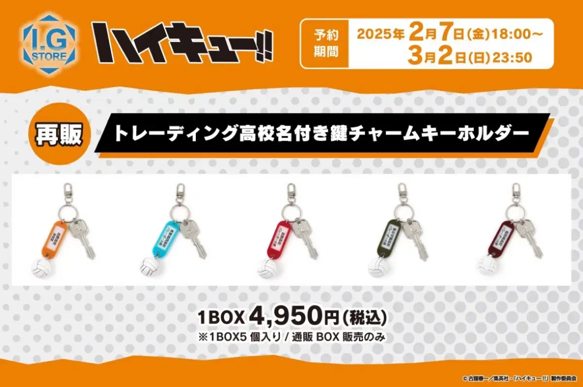 Haikyuu Bad Key keyring Tool buncheol Karasuno Nekoma Aoba Jousai