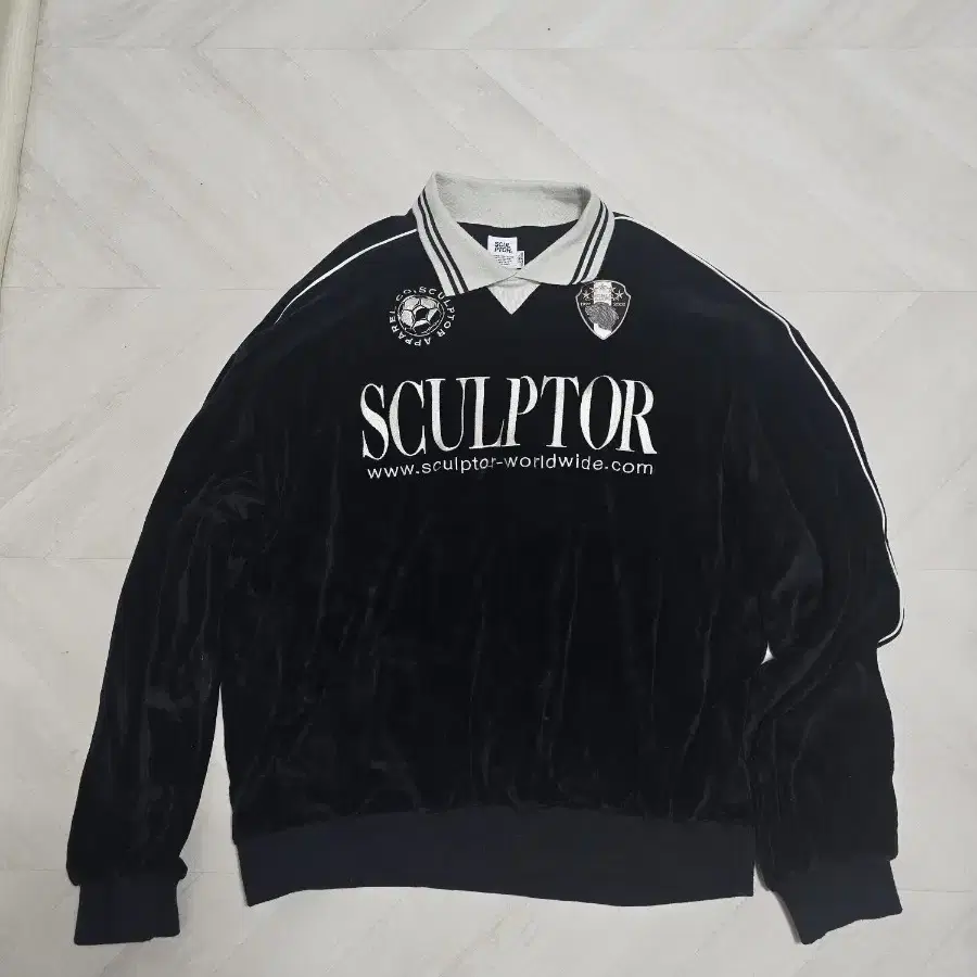 스컬프터 Velour Soccer Jersey Black (L)