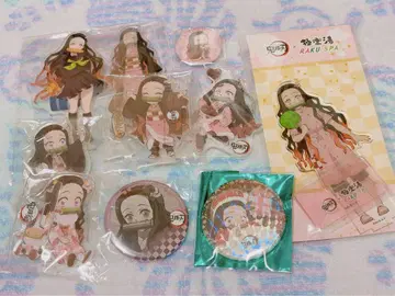 귀멸 극락탕 발렌타인데이 연결 아크릴 스탠드 캔뱃지 크리스마스 네즈코