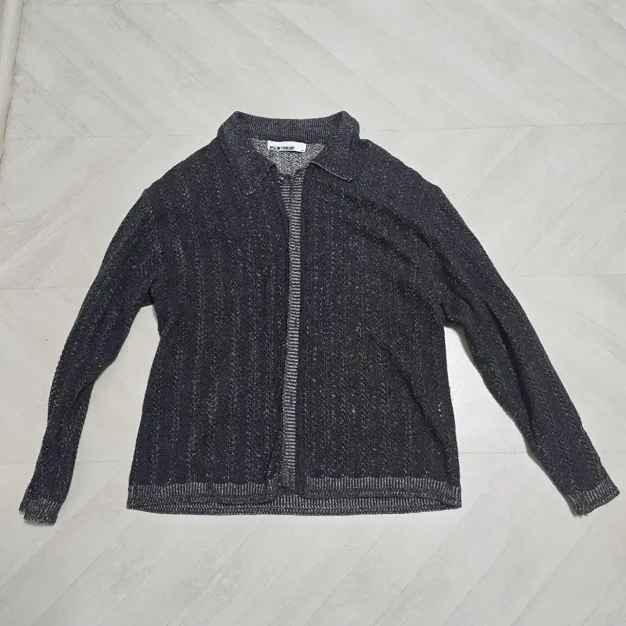 비슬로우 가디건 22FW CROCHET KNIT SHIRT CARDIGA