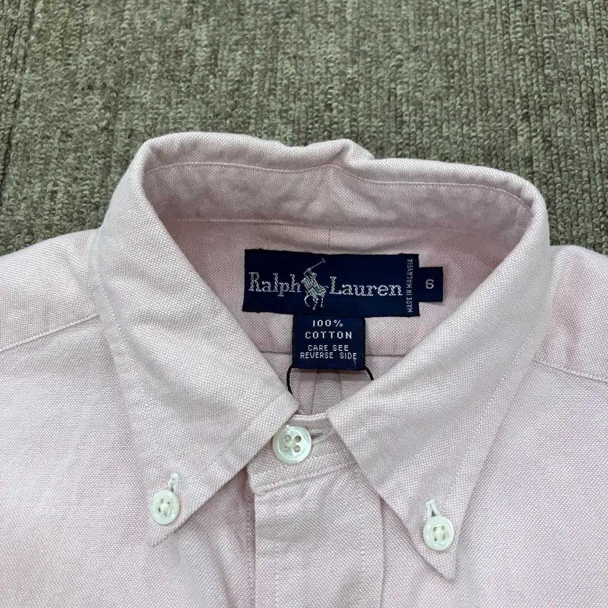 (size6) POLO 폴로 랄프로렌 솔리드 셔츠