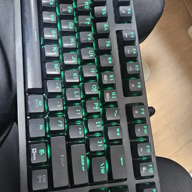 해커 앱코 K660 GREEN LIGHT 게이밍키보드