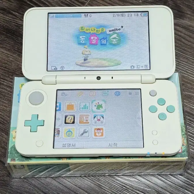 New 닌텐도 2DS XL 동숲 에디션 S급 포켓몬뱅크 내장