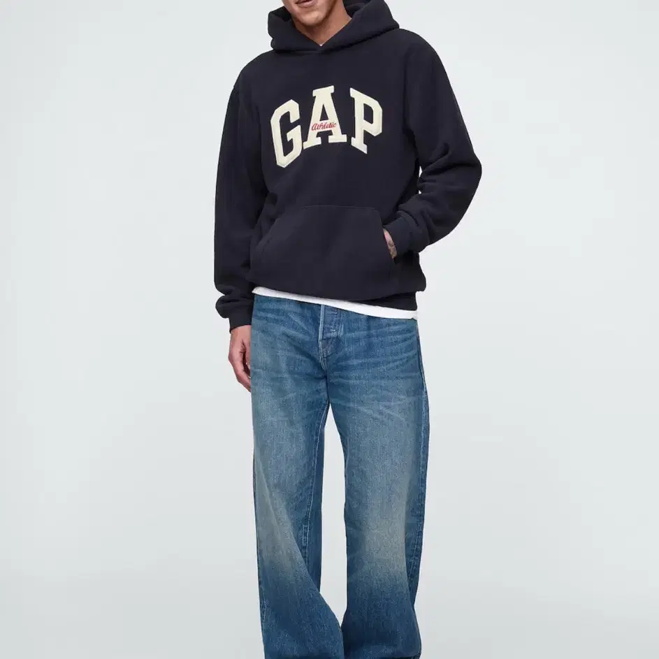 GAP athletic logo hoodie 갭 에쓸릭 로고 후드 새제품