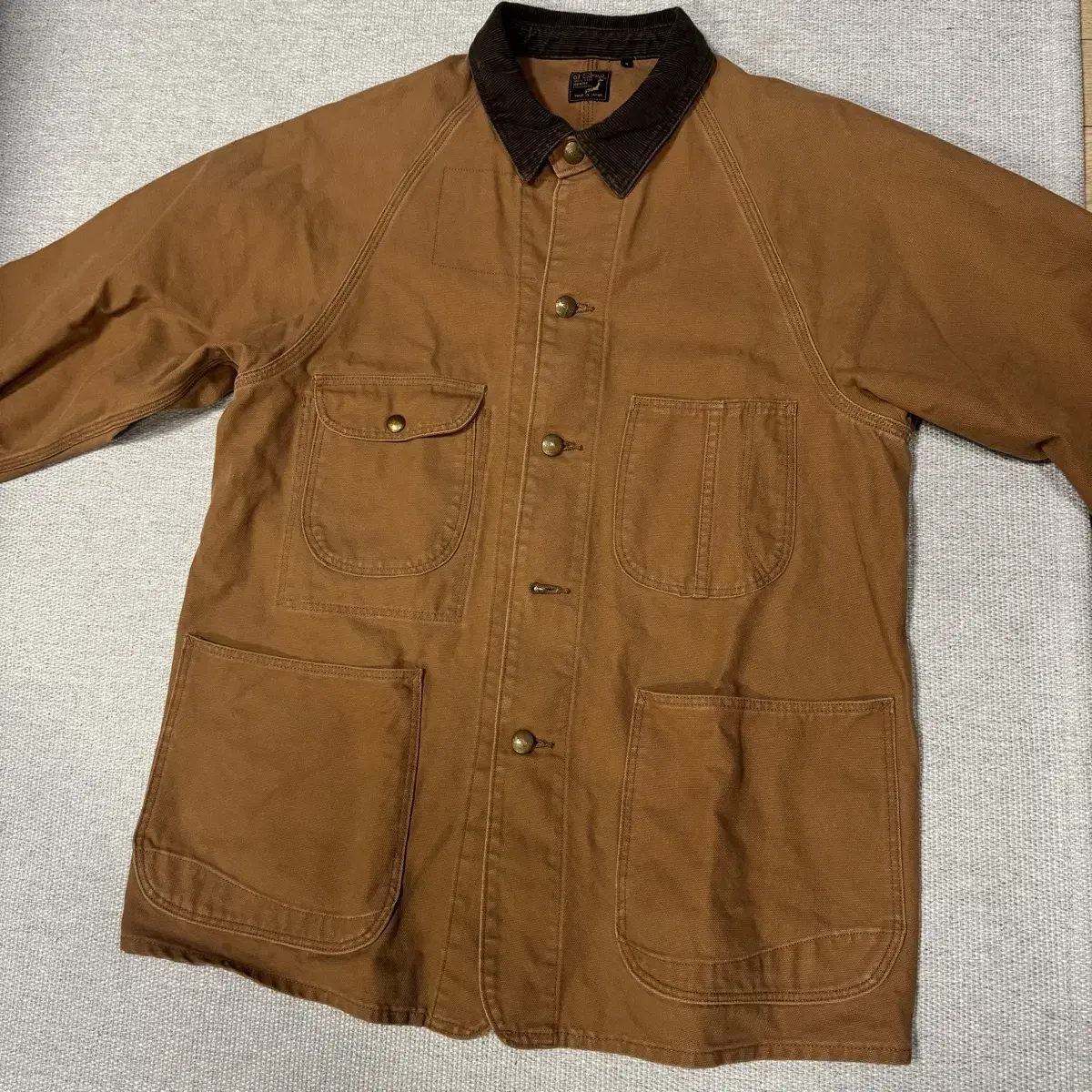 O'er Slow 50's Brown Duck Coverall Jacket