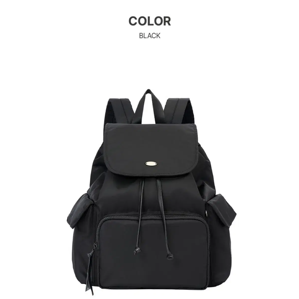 엽페 백팩 POCKET NYLON BACKPACK_BLACK