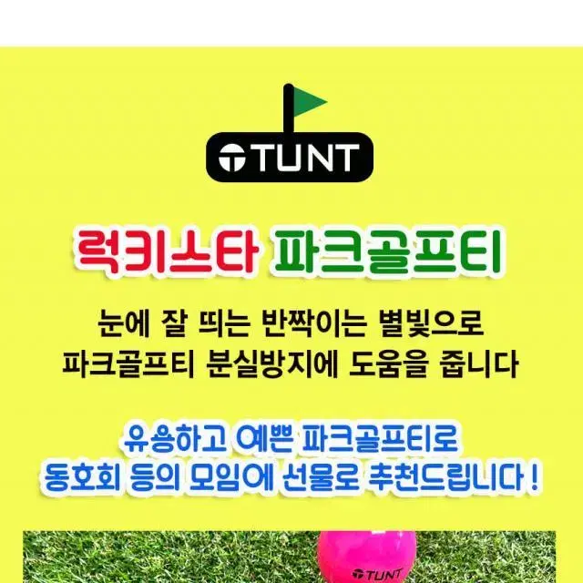 럭키스타 파크골프티와 티걸이 4개 파크골프용품