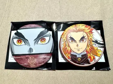 귀멸의 칼날 기둥전 매트 캔배지 렌고쿠 쿄쥬로 2개 세트