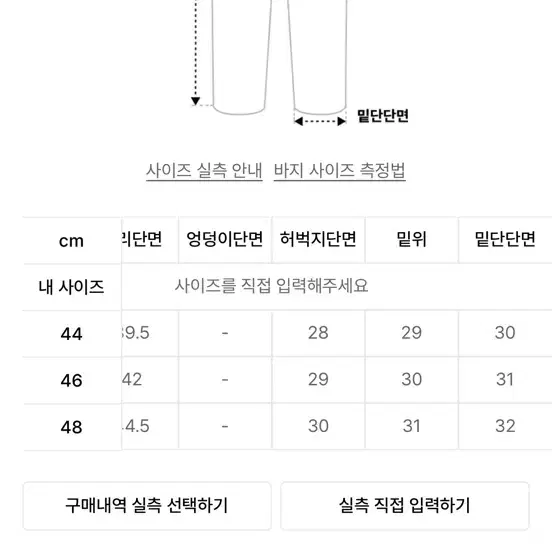 엘무드 잔느 플레어 데님 인디고  48