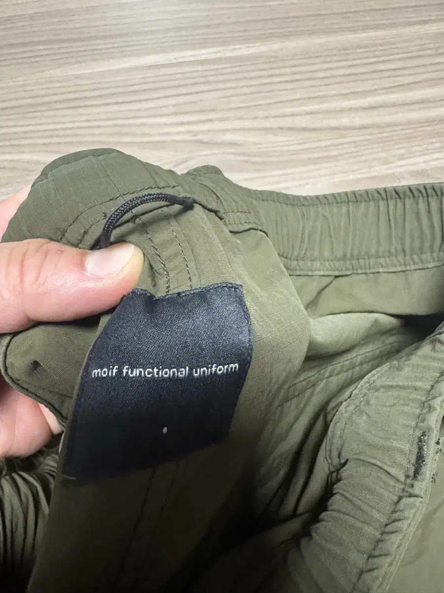 모이프 24ss OVER FTG PANTS / OLIVE RIPSTOP