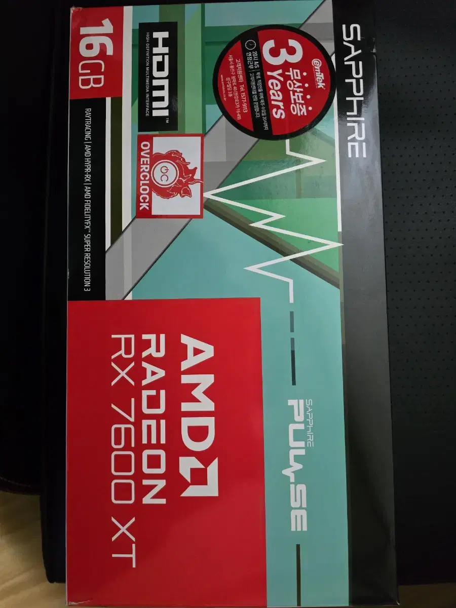 사파이어 라데온 RX7600XT 16G