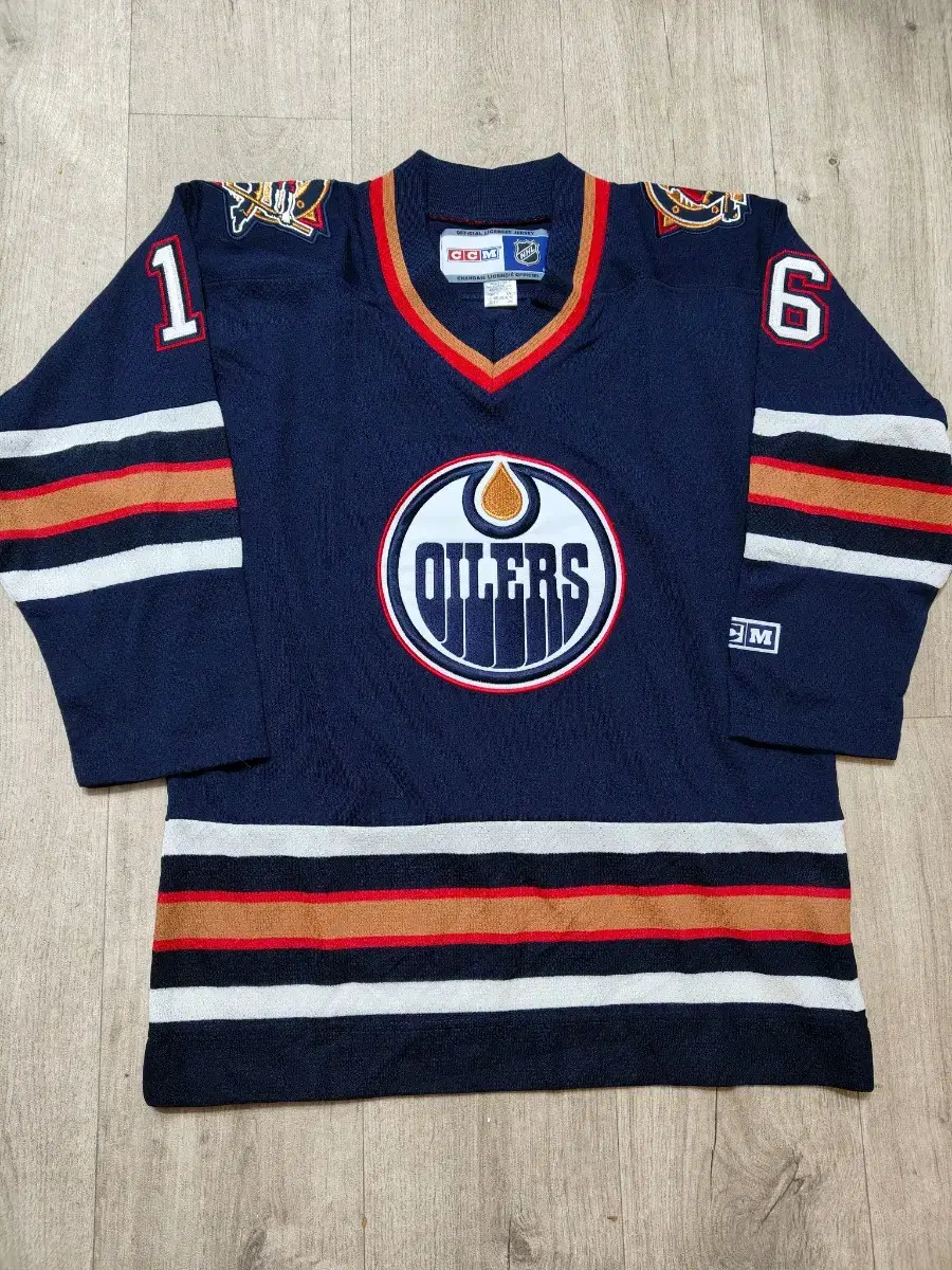 Edmonton oilers NHL 하키 져지 유니폼 오일러스 아동 xl