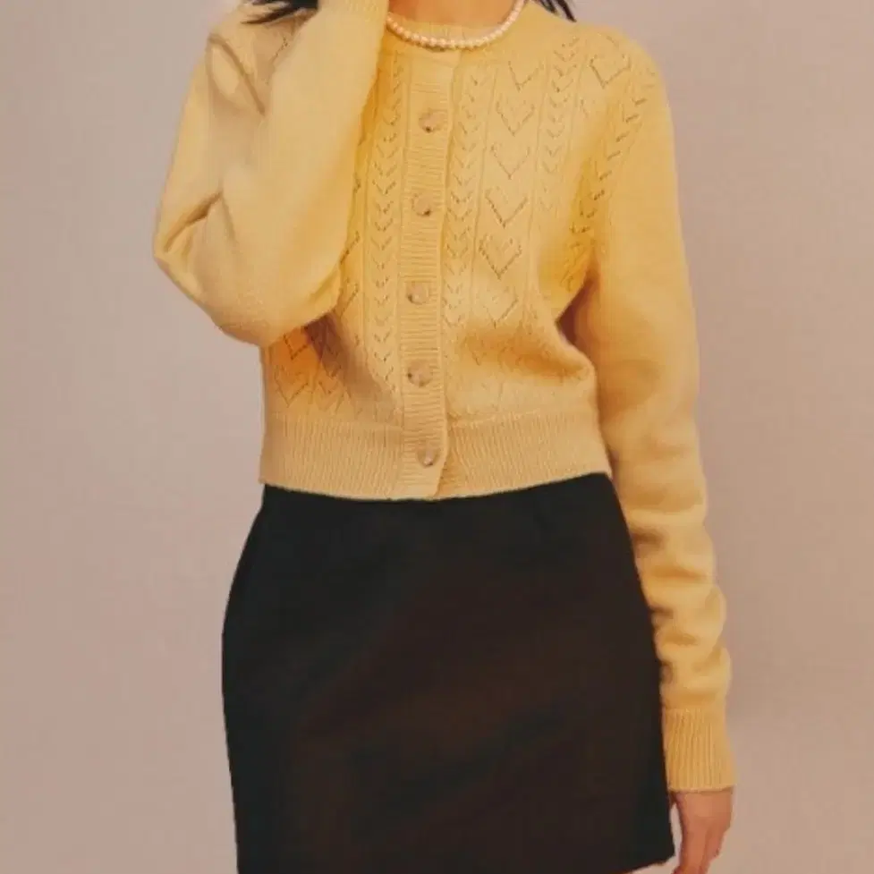 아비에무아 crocheted cashmere cardigan