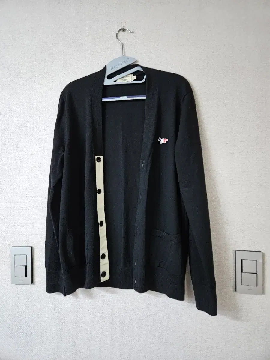 Dry-clean only Maison Kitsune Cardigan Black M Unisex 95-100