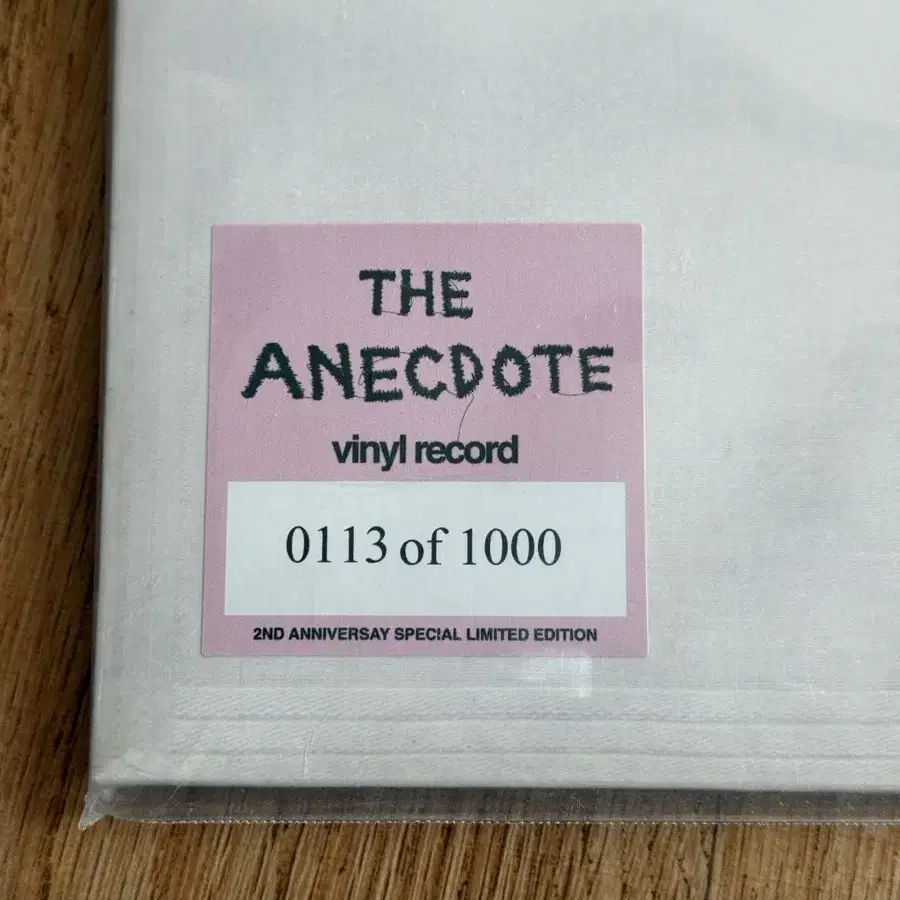 The Anecdote 2주년 한정판 바이닐 레코드 판매합니다