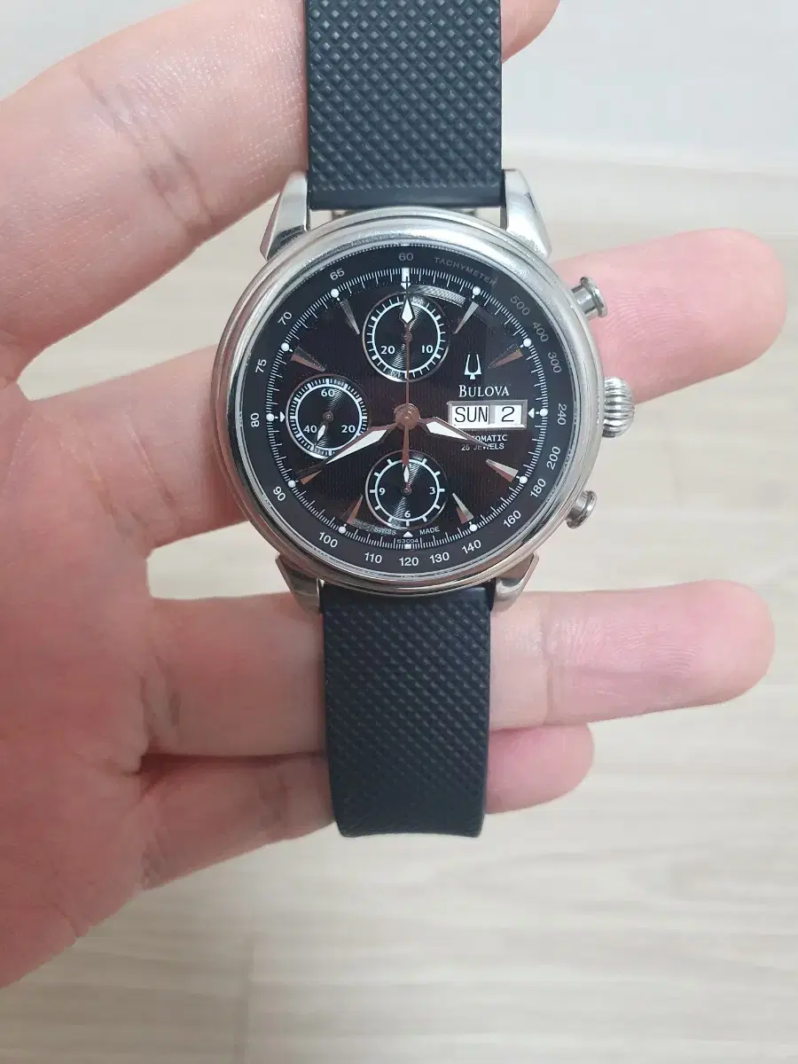 부로바(불로바, Bulova) 제미니 아큐트론 크로노그래프 63C04