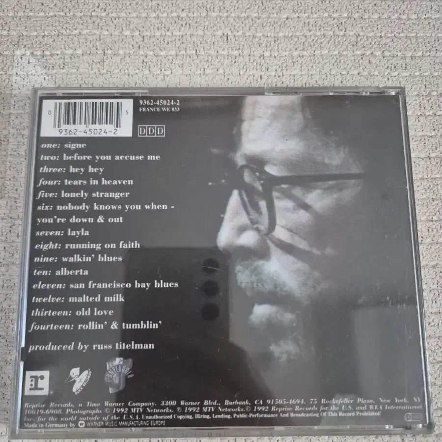 Eric Clapton unplugged CD 개봉