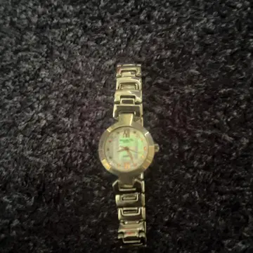 실버 스테인레스 스틸 아날로그 시계