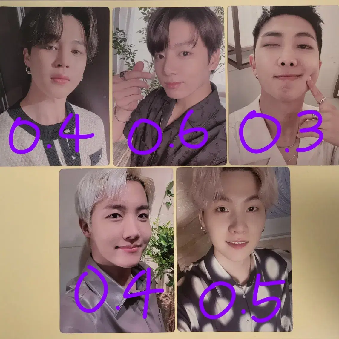 방탄소년단 BTS ARMY MEMBERSHIP KIT 9 멥버십 포카