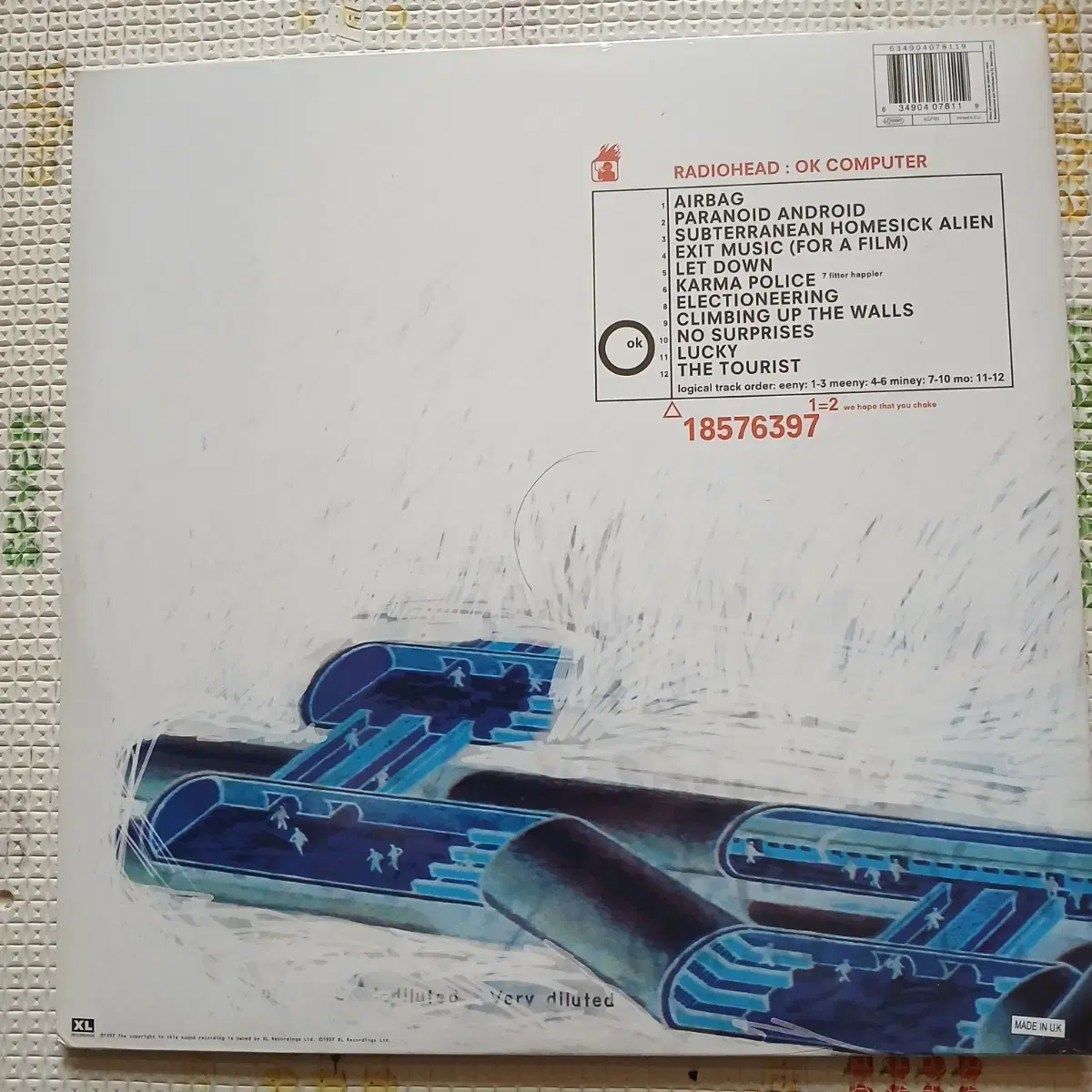 Lp중고 미개봉 RADIOHEAD - OK COMPUTER 2LP 음반