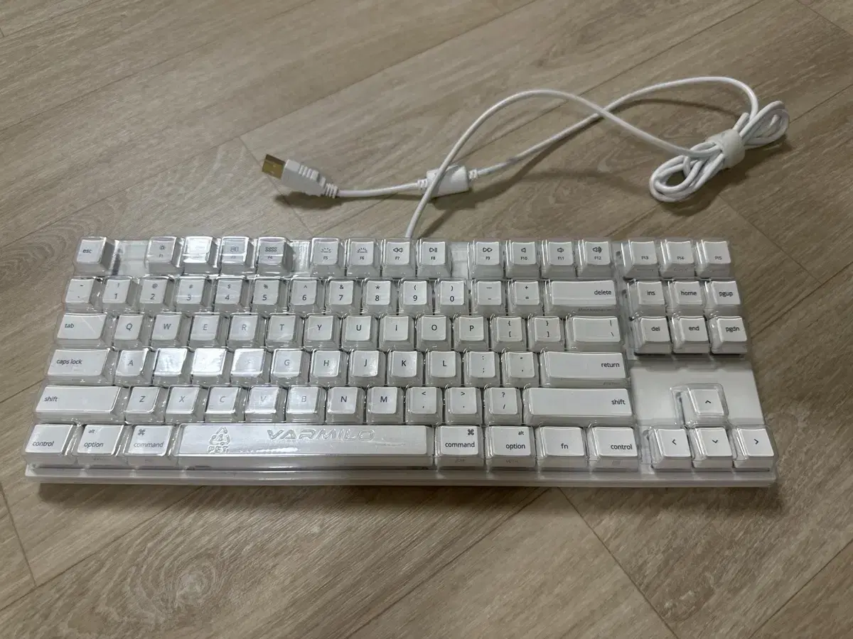 (키보드)VARMILO VA87MAC 밀키 화이트 PBT 염료승화 영문