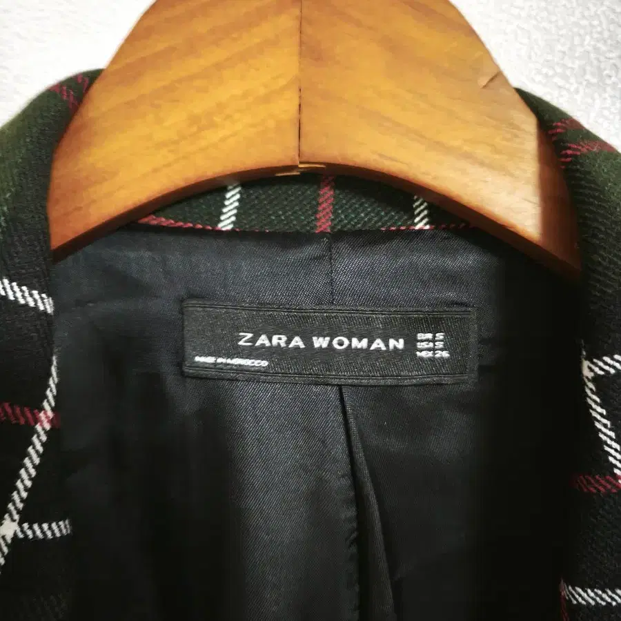 Zara 채크 자켓